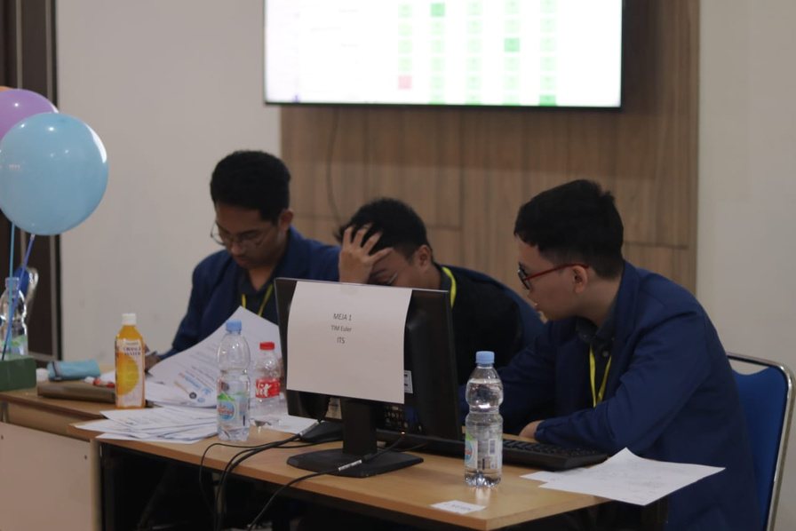Team Euler competing at Gemastik 2023